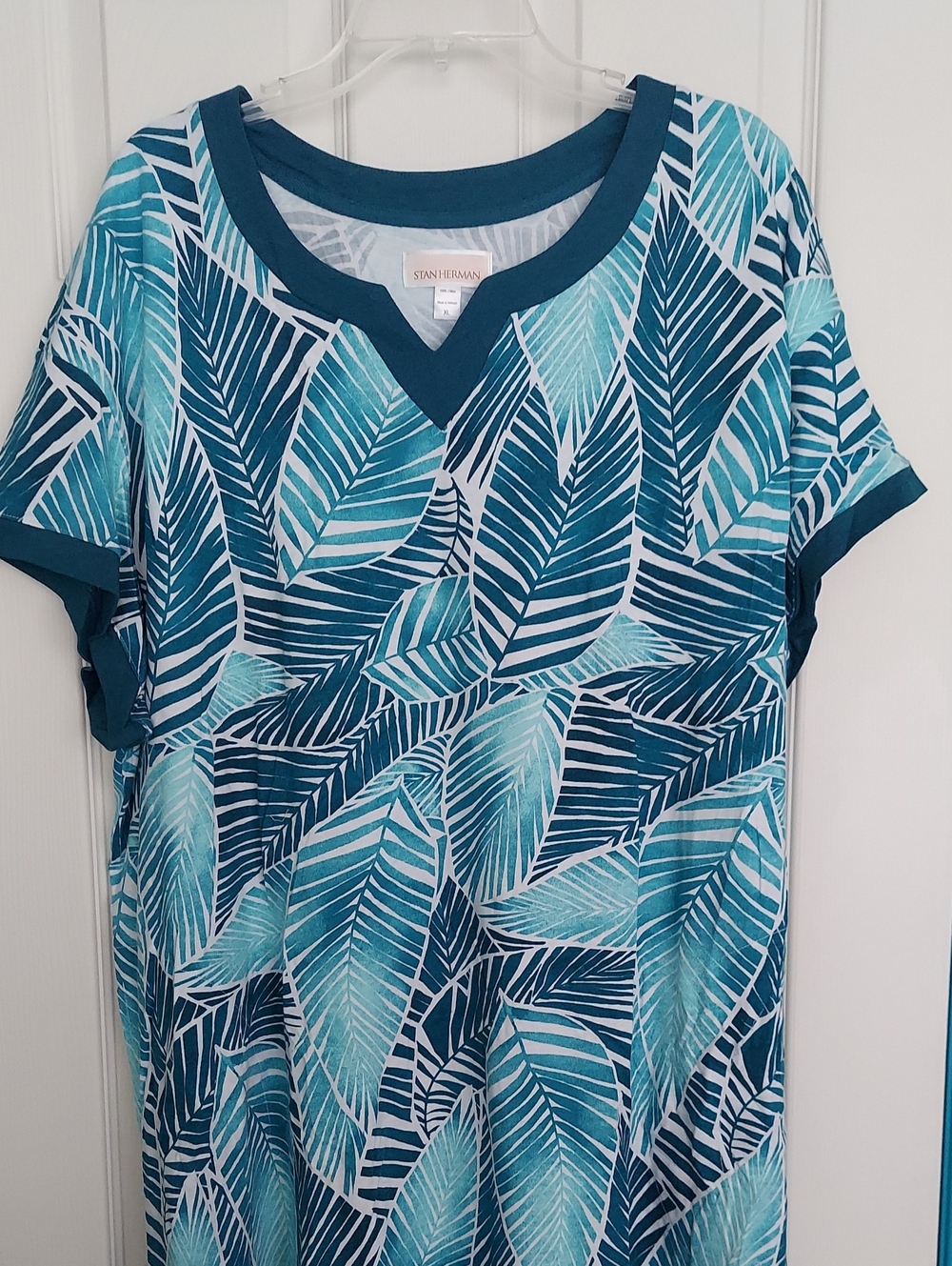 Stan Herman 100% Cotton Short Sleeve Cafton - Picture 5 of 9